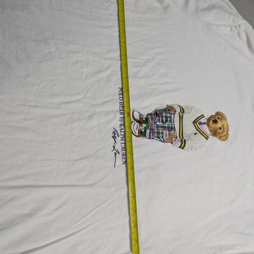 Polo By Ralph Lauren White Tee With Polo Bear - image 5